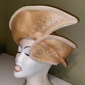 Stunning NWT Jack McConnell Church Dress Hat Beautiful Burgundy Church Dress Hat by Jack | Mercari main image 2